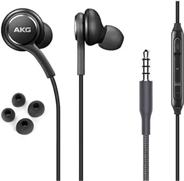 AKG 3.5mm Jack Earphones Super Bass AKG Hands-Free Wired Headset - Black