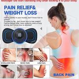 Butterfly Body Massager Machine for Pain Relief, Wireless Massager 8 Mode & 19 Strength Level EMS Mini Massager - Klein Blue