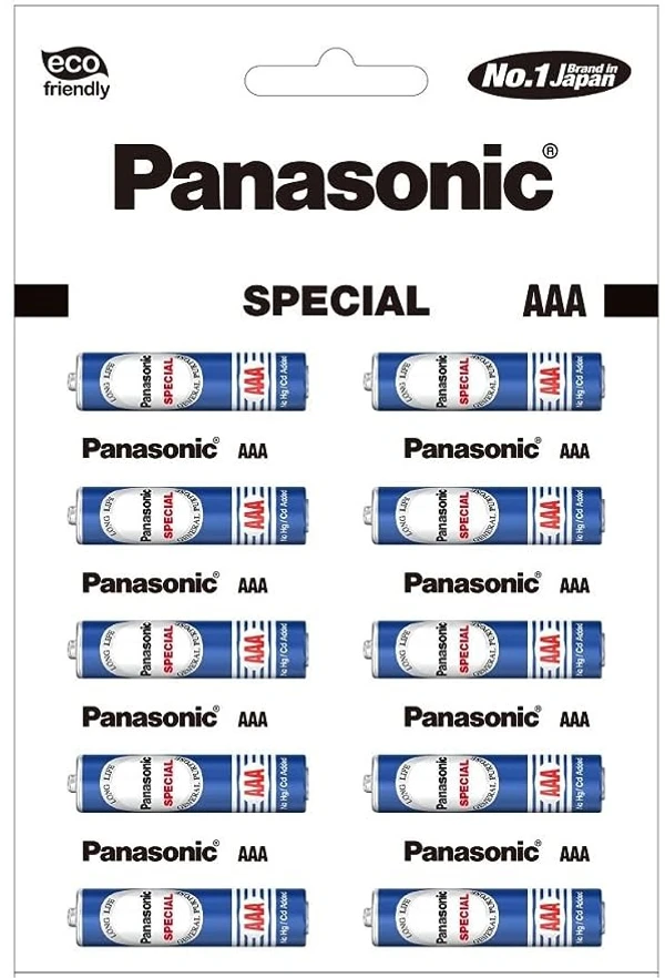 Panasonic AAA Battery (Pack Of 10) - Dark Blue - Blue