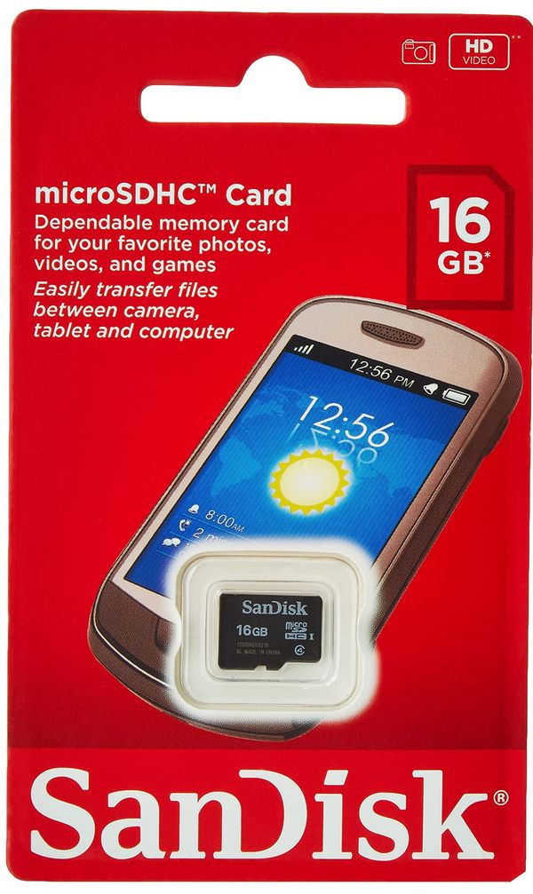 Sandisk 16GB Memory Card - Black