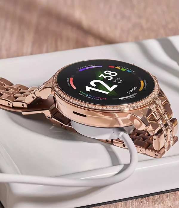 Fossil Gen 6 Smartwatch With Logo - Rose Gold