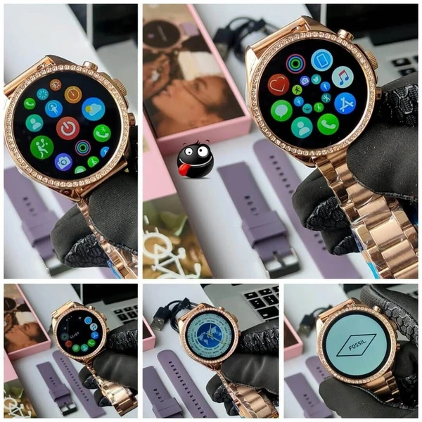 Fossil Gen 9 Smartwatch With Logo - Rose Gold