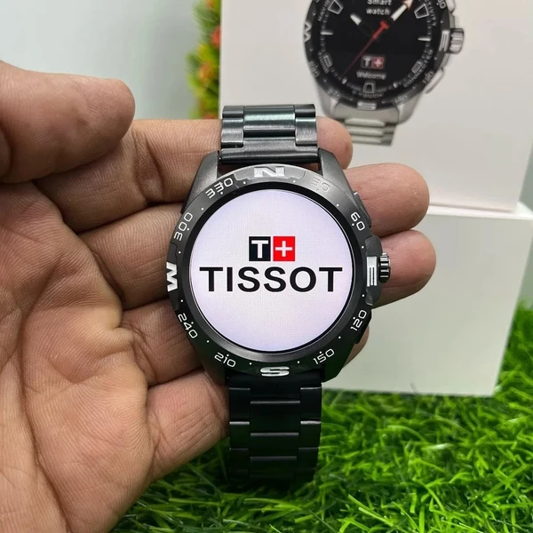 Tissot Smartwatch With Logo - Silver