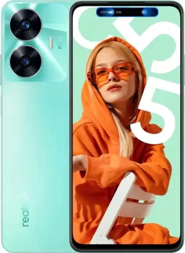 Realme C55 (4GB/64GB) - In 7 Month Brand Warranty. - Robins Egg Blue