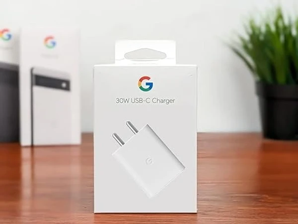 Google Pixel 30W Charger With Cable - C To C - White