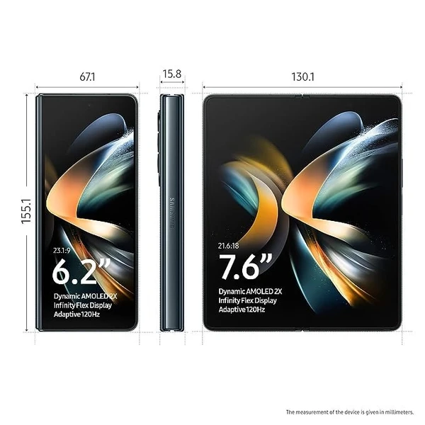 Samsung Galaxy Z Fold4 5G 12GB RAM/512GB Storage (Global) - Black