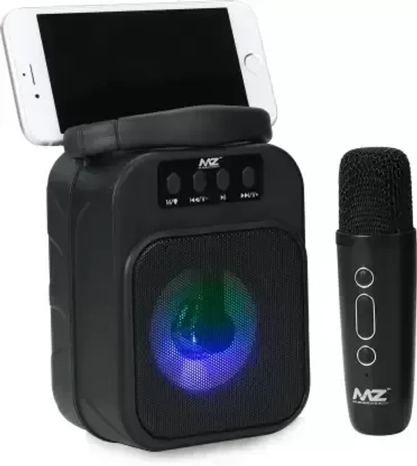 MZ M53VP (PORTABLE BLUETOOTH KARAOKE SPEAKER) Wireless MIC with voice changer/USB 6 W Bluetooth Speaker  (Multicolor, Stereo Channel)