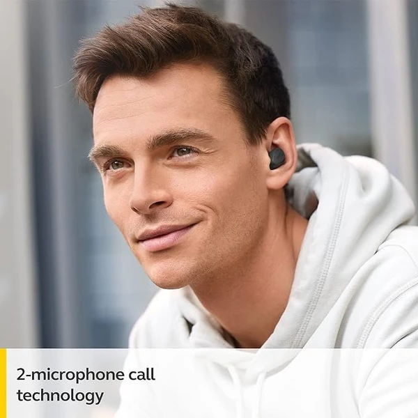 Jabra Elite 2 in Ear Bluetooth Truly Wireless in Ear Earbuds with 21 Hours of Battery, with mic for Clear Calls, Rich Bass and Comfortable fit - Gray