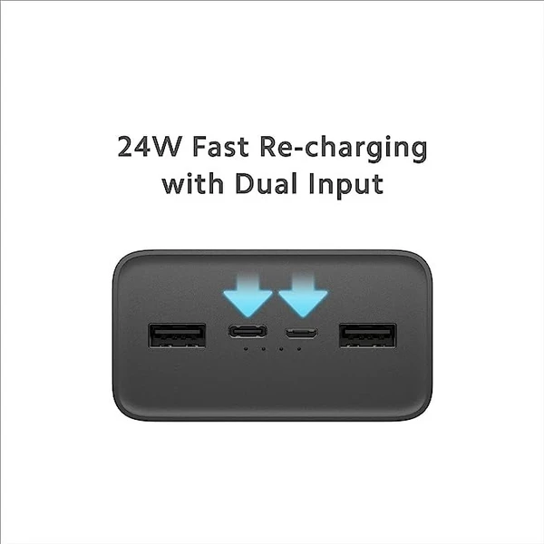 Mi 30000 mAh 18 W Power Bank  (Black, Lithium Polymer, Fast Charging, Power Delivery 3.0 for Mobile) - Black