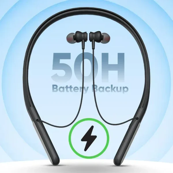 Landmark Tape-It BH92 Bluetooth Neckband With Audio Recording Function & 50 Hours Backup - Capture Every Moment with Ease - Mix