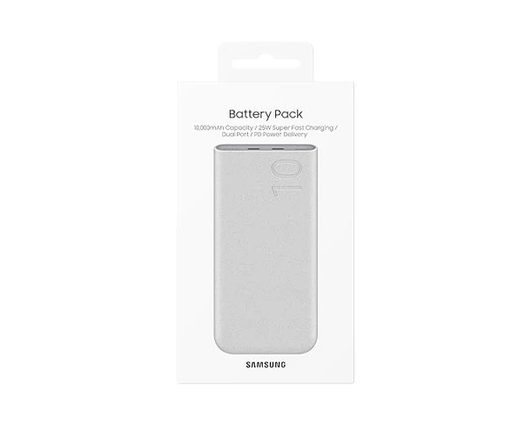 Samsung Galaxy 10000mAh Power Bank, 25W Fast Charging, Dual Output, Quick Charge - Assorted