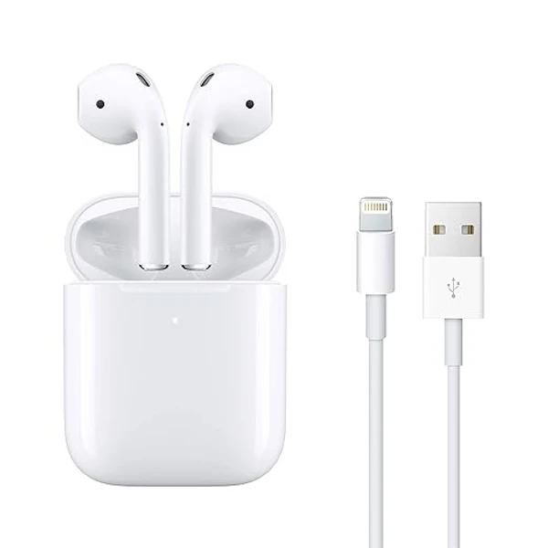 Apple AirPods with Wireless Charging Case (Open Box) - White, 1 Year