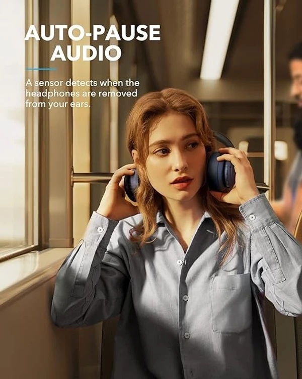 Soundcore By Anker Life Q35 Bluetooth Wireless On Ear Headphones With Mic - Blue