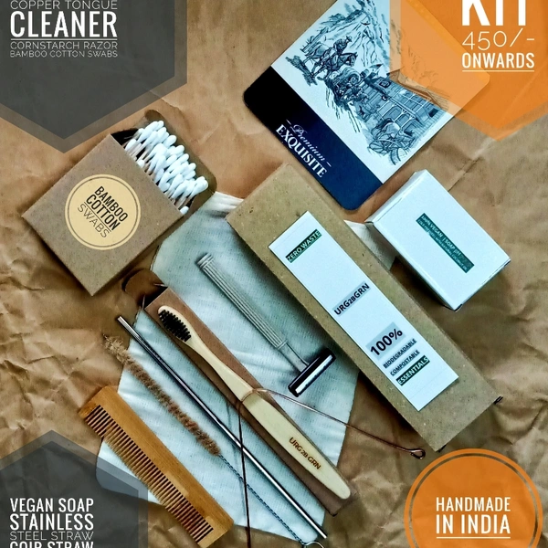 ♻️URG2BGRN♻️ 💯% BIODEGRADABLE LIFESTYLE KIT - NATURAL, LARGE KIT