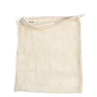 ♻️URG2BGRN♻️ COTTON MESH - NET BAGS - MULTIPURPOSE - NATURAL, L (12in x 15inches)