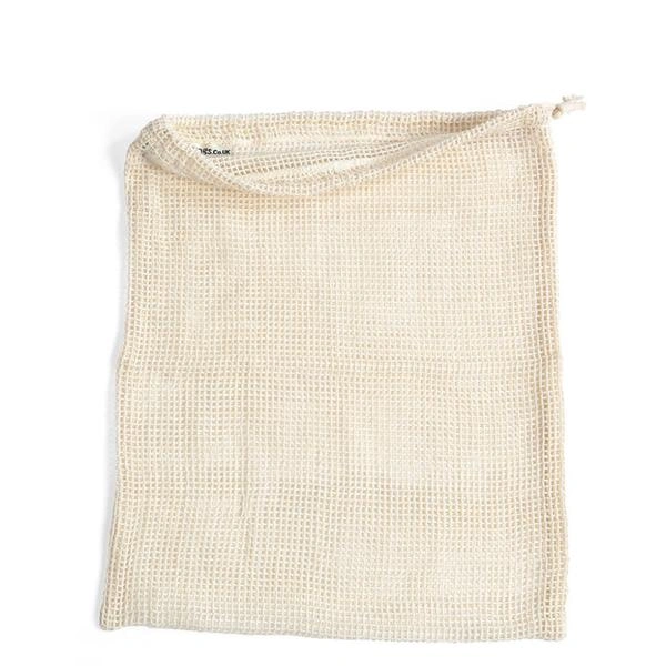 ♻️URG2BGRN♻️ COTTON MESH - NET BAGS - MULTIPURPOSE - NATURAL, L (12in x 15inches)