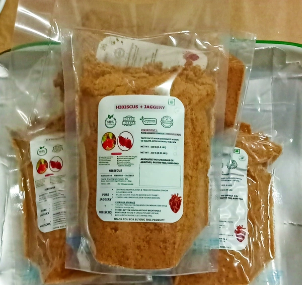 ♻️ URG2BGRN ♻️ HIBISCUS + JAGGERY - NATURAL, 455G (1LB)
