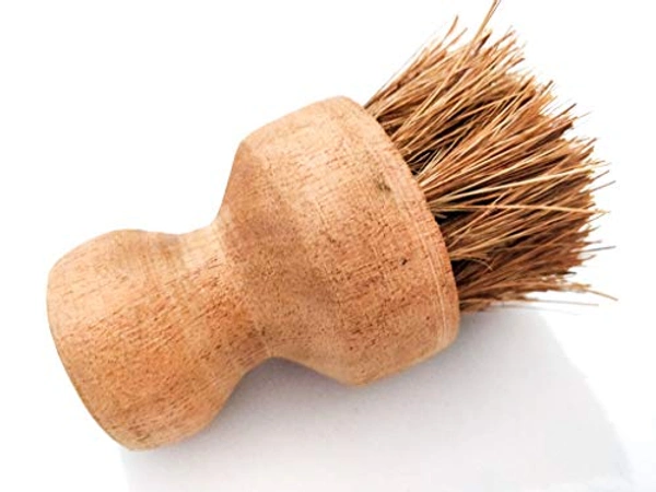 ♻️ URG2BGRN ♻️ MULTIPURPOSE - COIR BRUSHES - Mini - Handmade - WOOD, 5INCH - 12.7CM