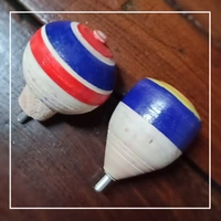 Wooden Top - SUSTAINABLE HANDMADE TOY - LARGE
