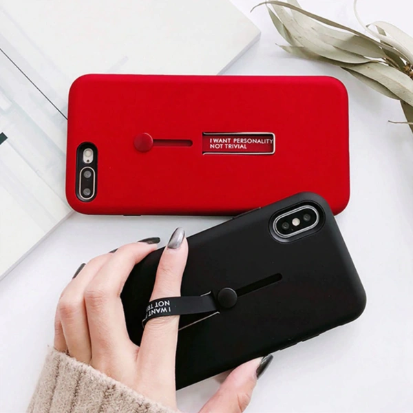 Lishen Personality Case - Red and Black, Vivo Z1 pro