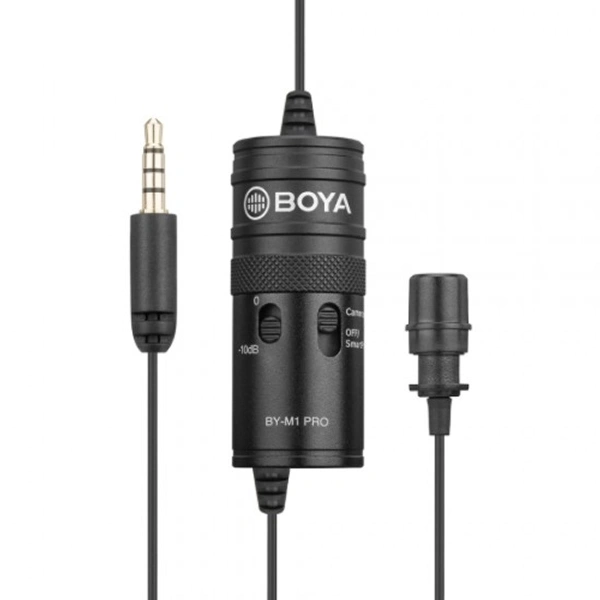 Boya BOYA BY-M1 is an Omni directional lavalier microphone, designed for Smartphones, DSLR, Camcorders - black, 20feet