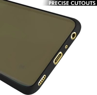 Poco M3 PRO 5G Back Case Cover | Smoked Matte Back | 360 Degree Protection | Protective Hard Back Case Cover for Poco M3 PRO 5G (Black Bumper) - blue and black
