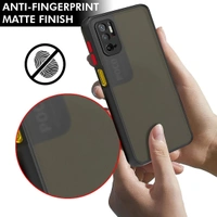Poco M3 PRO 5G Back Case Cover | Smoked Matte Back | 360 Degree Protection | Protective Hard Back Case Cover for Poco M3 PRO 5G (Black Bumper) - blue and black