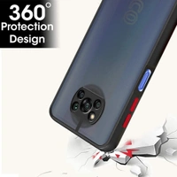 Poco X3 Pro/Poco X3 (Hybrid TPU & PC | Smoked Back | Black Bumper)