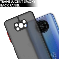 Poco X3 Pro/Poco X3 (Hybrid TPU & PC | Smoked Back | Black Bumper)