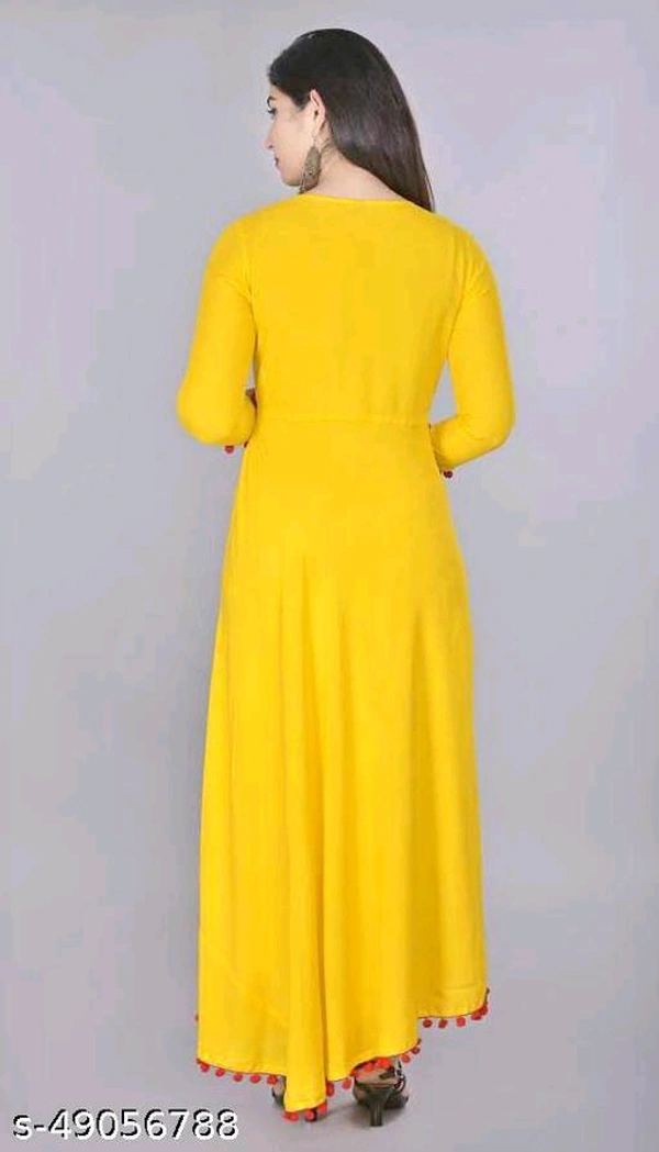 Trendy Kurta For Women  - Yellow, XXl