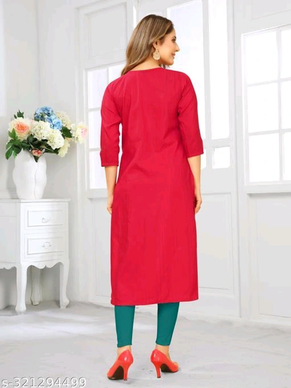 Sonia Exclusive Kurtis - Red Orange, M