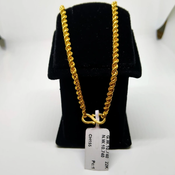 Rope Chain Hollow (20inch Long) - 20gms