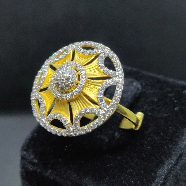 Umbrella Gold Ring Adjustable Size