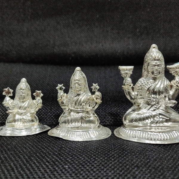 SILVER LAKSHMI HOLLOW IDOL - 10gms | Height 1.3inch