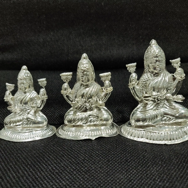 SILVER LAKSHMI HOLLOW IDOL - 10gms | Height 1.3inch