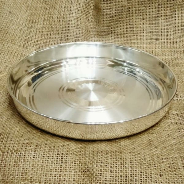 Plain Silver Thali/Dinner Plate  - 100gms