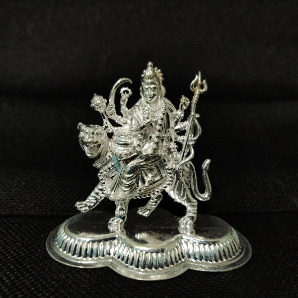 Silver Durga Maa Solid Idols