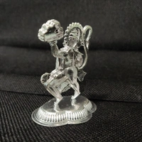 Silver Hanuman Solid Idols - Weight: 42gms / Height: 7cm