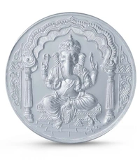 Ganpati Bappa Silver Coin - 10gms