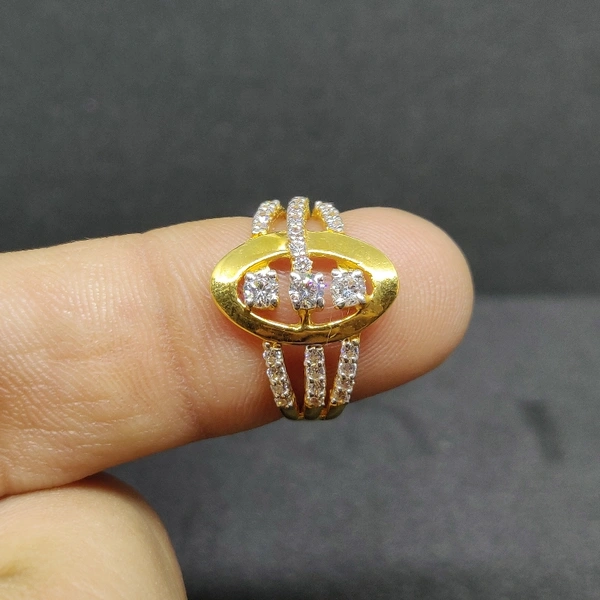 22kt Gold American Diamond Ring