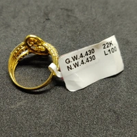 22kt Gold American Diamond Ring