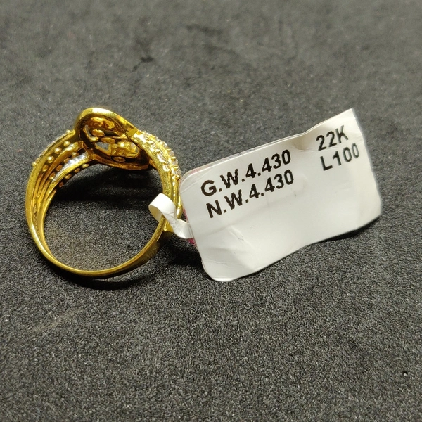22kt Gold American Diamond Ring