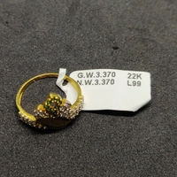 916 22kt Gold Diamond Ring