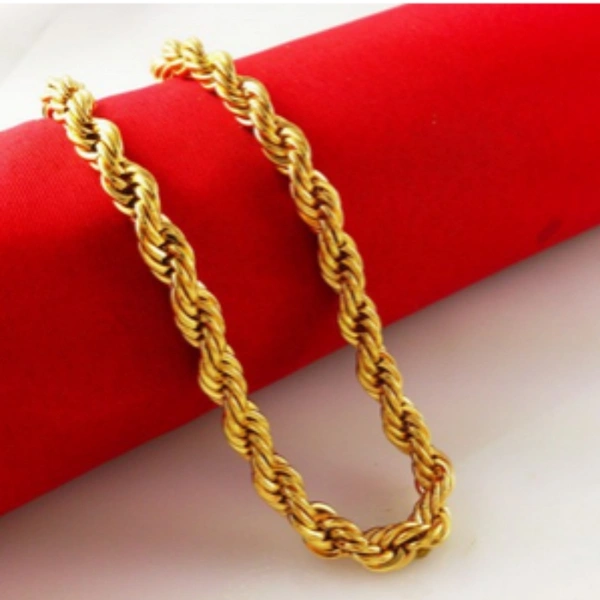 Rope Chain Hollow (20inch Long) - 6gm 