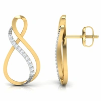 Diamond Earrings - GOLD WEIGHT : 2.65gm (approx) | Diamond Wt : 0.10 ct. 