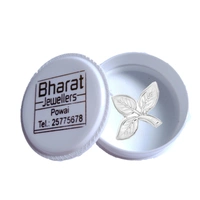 Silver Bel Patra (Engrave) - Small 2×2 inch 1gms 