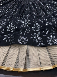 Azorte Fashion Premium Georgette Lehenga – Embroidery & Heavy Sequins Work