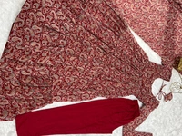 Azorte Fashion Buy Premium Kalamkari Anarkali Set – Fox Georgette with Dupatta & Pants - XS (34)