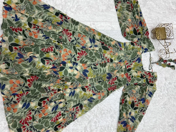 Azorte Fashion Buy Pure Soft Fox Georgette Floral Maxi Dress – 6m Flair | Azorte Fashion - S (36)