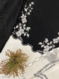 Azorte Fashion N BE-377 French Crepe Embroidered Salwar Suit with Printed Georgette Dupatta – Fully Stitched (M to XXL) | Elegant Ethnic Wear | Made in India - XL 42